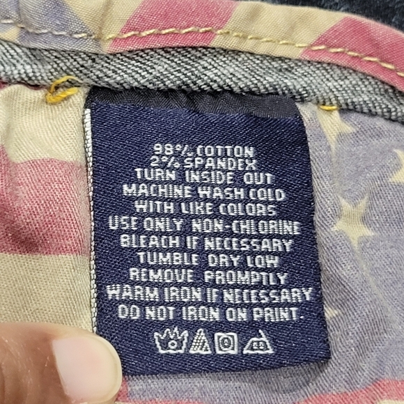 Sz 24 ROCAWEAR Vintage Classic Fit Blue Dark Wash Embroidered Sequins USA - Picture 8 of 9